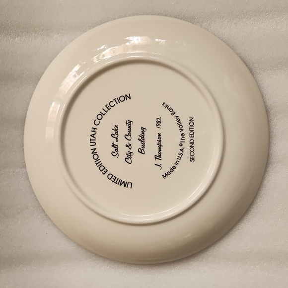 Vintage Limited Edition Salt Lake City Collector Plate City & County Building - Picture 3 of 4